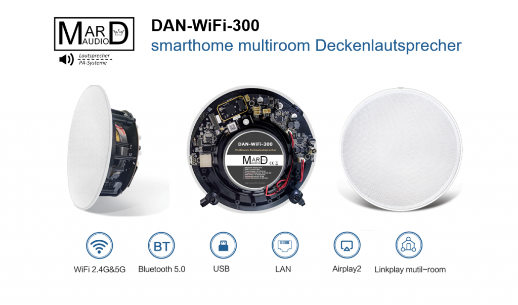 DAN-WiFi-300 WLAN Netzwerklautsprecher für Multiroom Systeme